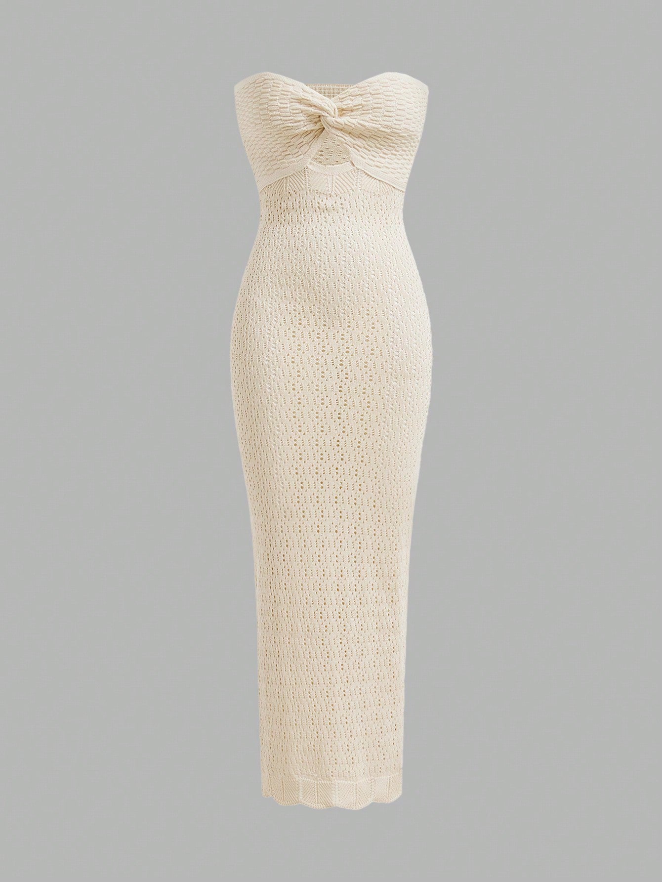 Creamy Crochet Dress