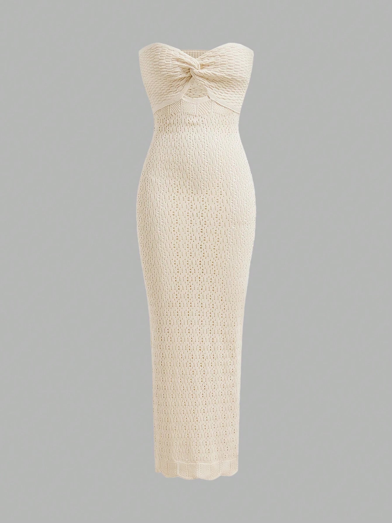 Creamy Crochet Dress