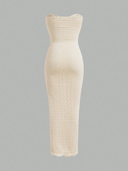 Creamy Crochet Dress