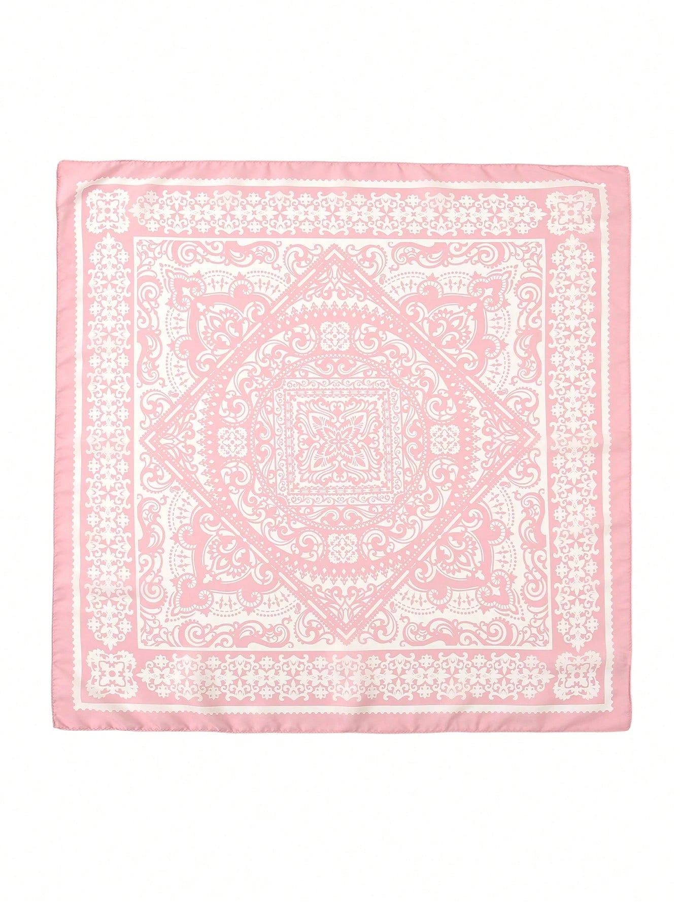 1Pc Simple Printed 70Cm Square Scarf, New Spring Bandana for Women, Versatile Waist Belt Accessory, Headband, Fashion Neckerchief