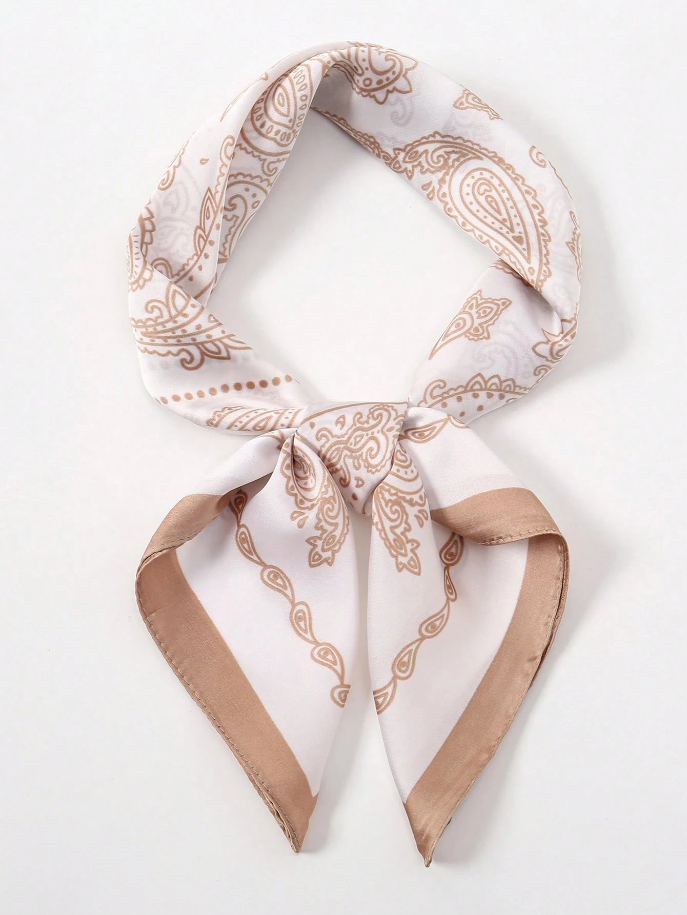 1Pc Simple Floral Printed 70Cm Square Scarf, New Classic Bandana for Women, Versatile Headband, Belt, Decor, Fashion Neckerchief