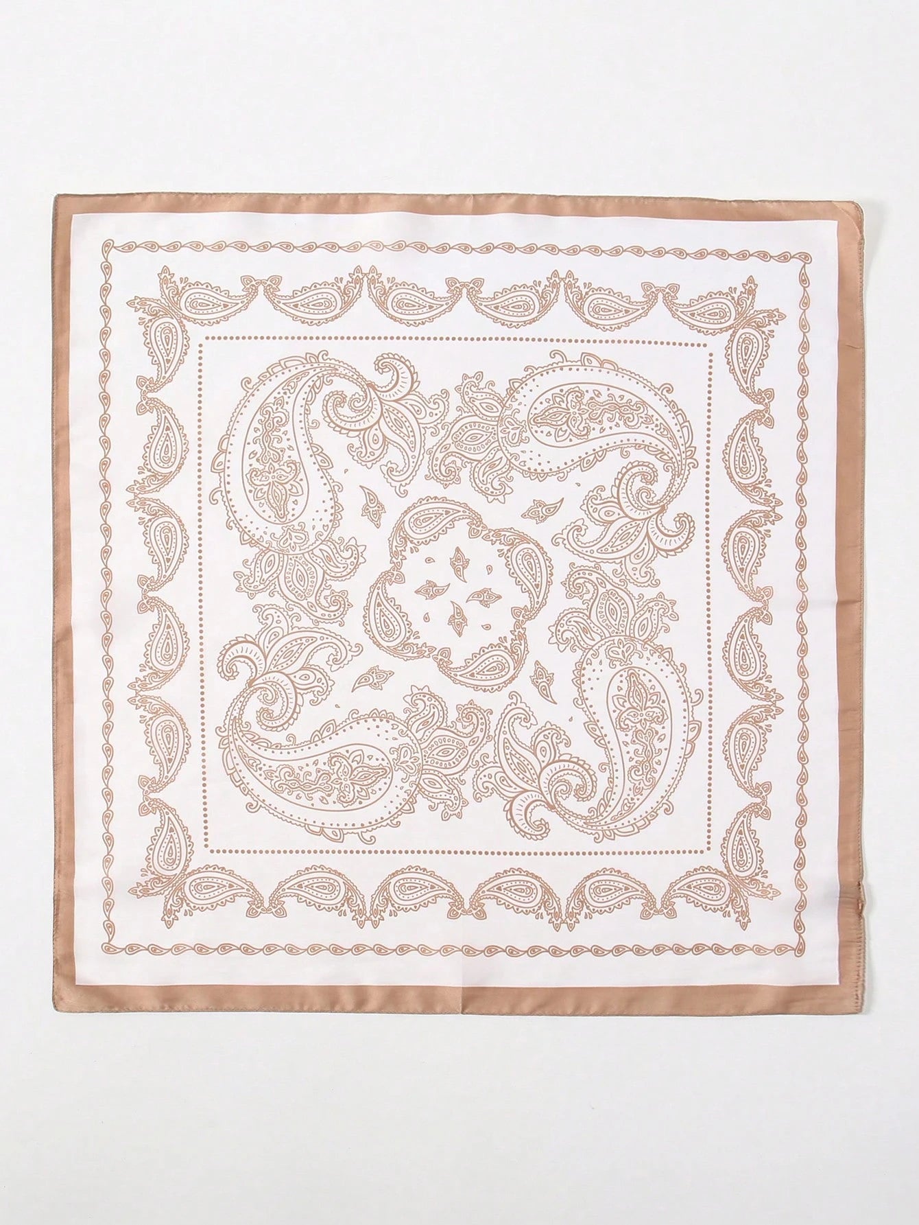 1Pc Simple Floral Printed 70Cm Square Scarf, New Classic Bandana for Women, Versatile Headband, Belt, Decor, Fashion Neckerchief