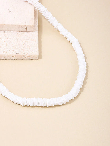 1Pc Shell Decor Vacation Necklace, Suitable for Women Daily Wear in Spring and Summer