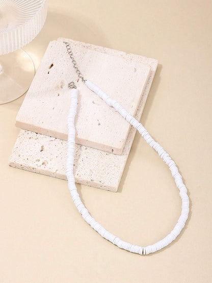 1Pc Shell Decor Vacation Necklace, Suitable for Women Daily Wear in Spring and Summer